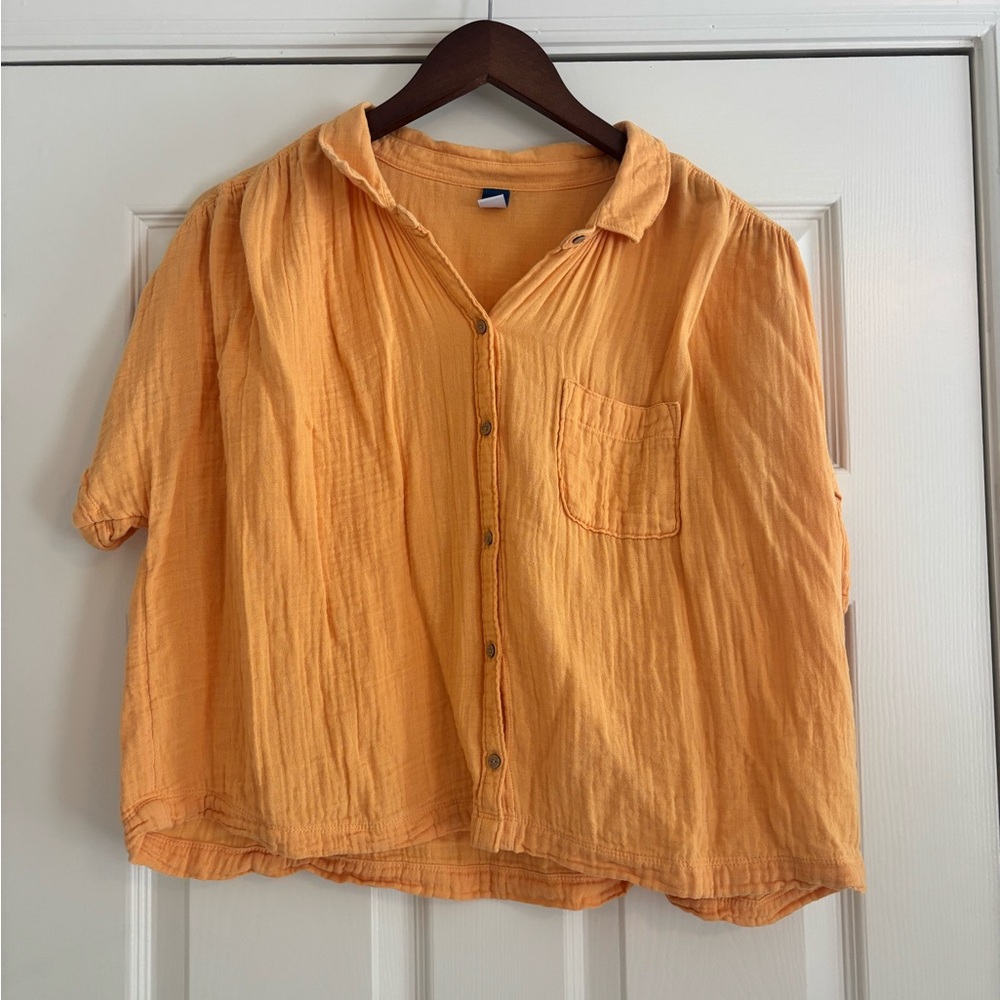 Old Navy Creamsicle Button-Up Shirt